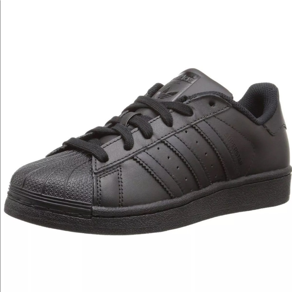 Adidas all black superstar